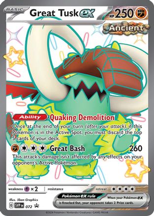 Great Tusk ex (072) Holofoil [SV Scarlet & Violet Promo Cards] - Promo