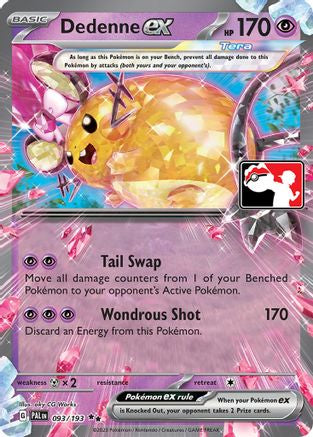 Dedenne ex (093/193) Holofoil [Prize Pack Series Cards] - Double Rare