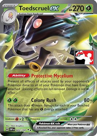 Toedscruel ex (022) Holofoil [Prize Pack Series Cards] - Double Rare