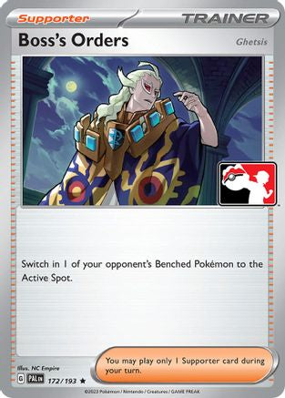 Boss's Orders [Ghetsis] (172/193) [Prize Pack Series Cards] - Rare