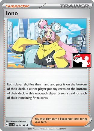 Iono (185) Holofoil [Prize Pack Series Cards] - Uncommon