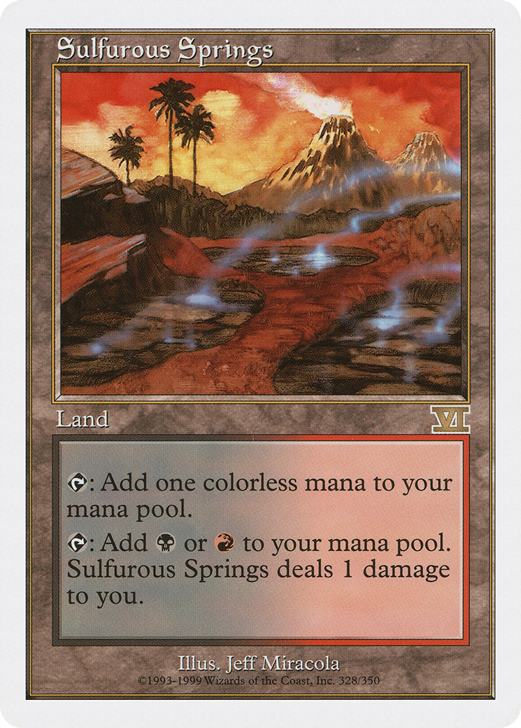 Sulfurous Springs (6ED-328) - Classic Sixth Edition