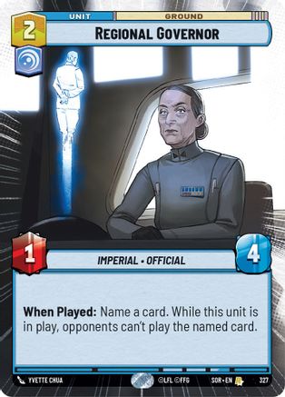 Regional Governor (Hyperspace) (327) - Spark of Rebellion