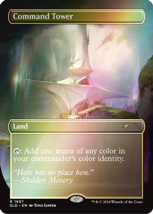 Command Tower (1697) (Rainbow Foil) (SLD-1697) - Secret Lair Drop Series Foil