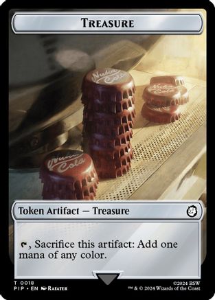 Treasure (0018) // Human Soldier Double-Sided Token (PIP-18 // 3) - Universes Beyond: Fallout Foil