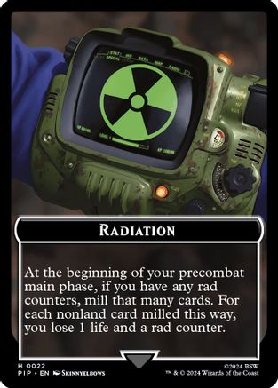 Radiation // Squirrel Double-Sided Token (PIP-22 // 9) - Universes Beyond: Fallout Foil