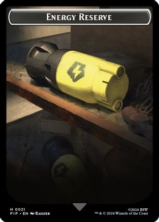 Energy Reserve // Zombie Mutant Double-Sided Token (PIP-21 // 7) - Universes Beyond: Fallout Foil