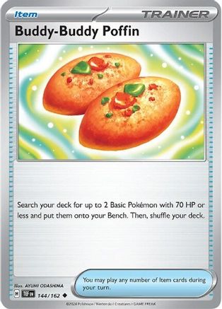 Buddy-Buddy Poffin (144) Reverse Holofoil [Temporal Forces] - Uncommon