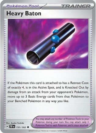 Heavy Baton (151) Reverse Holofoil [Temporal Forces] - Uncommon