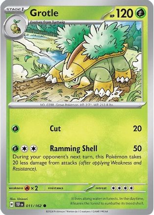Grotle (011/162) Reverse Holofoil [Temporal Forces] - Common