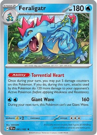 Feraligatr (041) Holofoil [Temporal Forces] - Rare