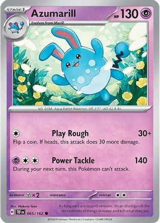 Azumarill (065) Reverse Holofoil [Temporal Forces] - Common