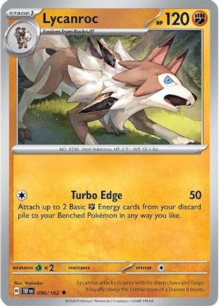 Lycanroc (090) Reverse Holofoil [Temporal Forces] - Uncommon