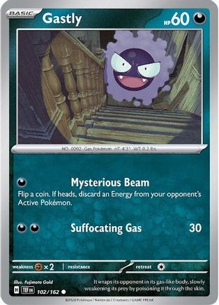 Gastly (102/162) Reverse Holofoil [Temporal Forces] - Common