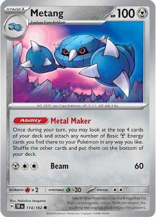 Metang (114) Reverse Holofoil [Temporal Forces] - Common