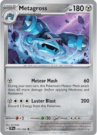Metagross (115/162) Reverse Holofoil [Temporal Forces] - Uncommon