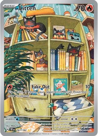 Litten (167/162) Holofoil [Temporal Forces] - Illustration Rare