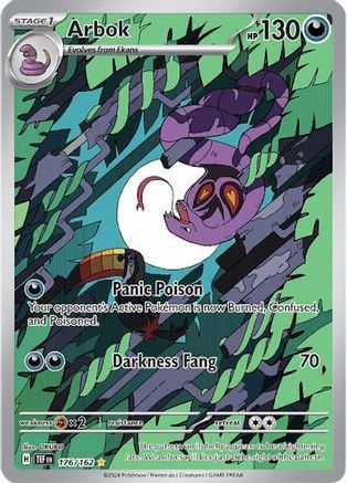 Arbok (176/162) Holofoil [Temporal Forces] - Illustration Rare