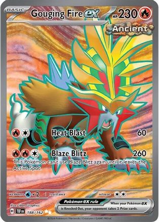Gouging Fire ex (188/162) Holofoil [Temporal Forces] - Ultra Rare