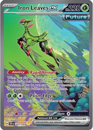 Iron Leaves ex (203/162) Holofoil [Temporal Forces] - Special Illustration Rare