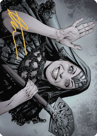 Gisa, the Hellraiser Art Card (Gold-Stamped Signature) (ASOTJ-051) - Art Series: Outlaws of Thunder Junction