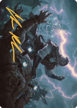 Geralf, the Fleshwright Art Card (Gold-Stamped Signature) (ASOTJ-005) - Art Series: Outlaws of Thunder Junction