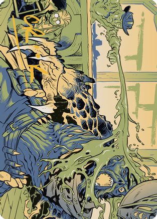 Voidslime Art Card (Gold-Stamped Signature) (ASOTJ-049) - Art Series: Outlaws of Thunder Junction