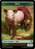 Boar // Drake Double-Sided Token (OTC-16 // 5) - Commander: Outlaws of Thunder Junction