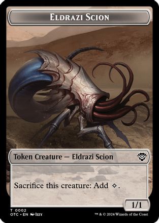 Eldrazi Scion // Treasure Double-Sided Token (OTC-2 // 18) - Commander: Outlaws of Thunder Junction