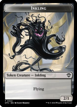 Inkling // Treasure Double-Sided Token (OTC-22 // 18) - Commander: Outlaws of Thunder Junction