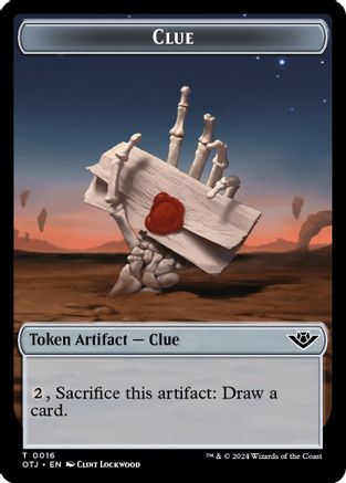 Clue Token (OTJ-016) - Outlaws of Thunder Junction