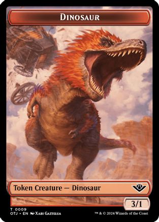 Dinosaur Token (OTJ-009) - Outlaws of Thunder Junction