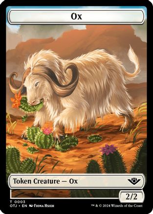 Ox // Plot Double-Sided Token (OTJ-3 // 20) - Outlaws of Thunder Junction