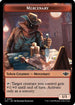 Mercenary // Ox Double-Sided Token (OTJ-10 // 3) - Outlaws of Thunder Junction Foil