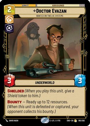 Doctor Evazan - Wanted on Twelve Systems (185/262) - Shadows of the Galaxy