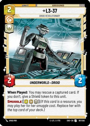 L3-37 - Droid Revolutionary (197/262) - Shadows of the Galaxy
