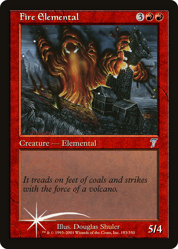 Fire Elemental (7ED-183) - 7th Edition Foil