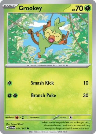Grookey (014) Reverse Holofoil [Twilight Masquerade] - Common