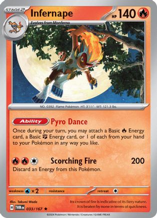 Infernape (033/167) Holofoil [Twilight Masquerade] - Rare