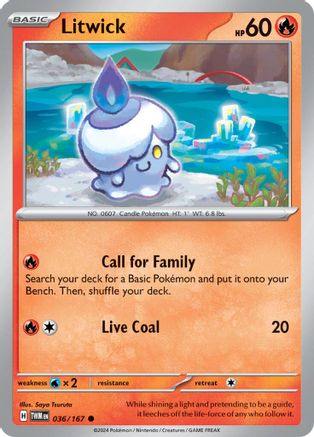 Litwick (036) Reverse Holofoil [Twilight Masquerade] - Common