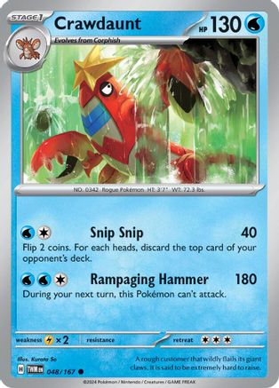 Crawdaunt (048) [Twilight Masquerade] - Common
