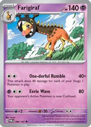 Farigiraf (084) Reverse Holofoil [Twilight Masquerade] - Uncommon