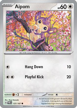 Aipom (137) [Twilight Masquerade] - Common
