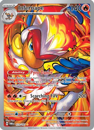 Infernape (173/167) Holofoil [Twilight Masquerade] - Illustration Rare