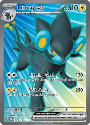 Luxray ex (195/167) Holofoil [Twilight Masquerade] - Ultra Rare