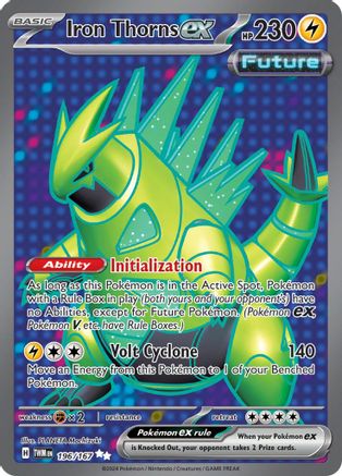 Iron Thorns ex (196/167) Holofoil [Twilight Masquerade] - Ultra Rare