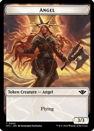Angel // Plot Double-Sided Token (OTJ-2 // 20) - Outlaws of Thunder Junction