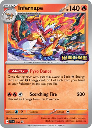 Infernape (116) Holofoil [SV Scarlet & Violet Promo Cards] - Promo