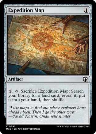 Expedition Map (Ripple Foil) (M3C-292) - Modern Horizons 3 Commander Foil