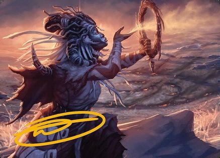 Witch Enchanter Art Card (Gold-Stamped Signature) (ASMH3-016) - Art Series: Modern Horizons 3